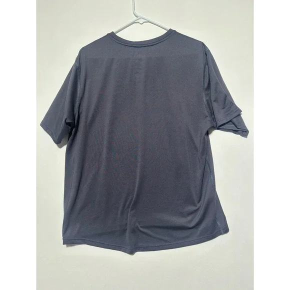 The North Face Men Size L Gray Short Sleeve Polyester Shirt - Picture 4 of 4